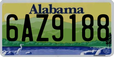 AL license plate 6AZ9188