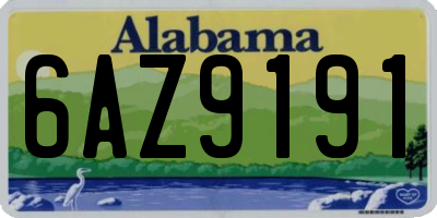 AL license plate 6AZ9191