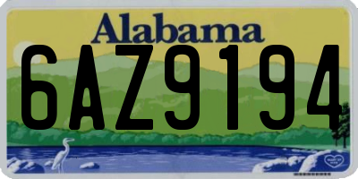 AL license plate 6AZ9194