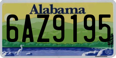 AL license plate 6AZ9195