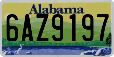 AL license plate 6AZ9197