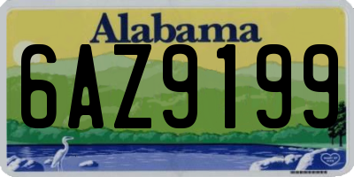 AL license plate 6AZ9199