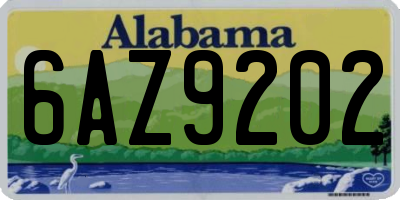 AL license plate 6AZ9202