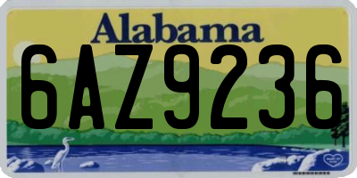 AL license plate 6AZ9236