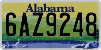 AL license plate 6AZ9248
