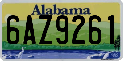 AL license plate 6AZ9261