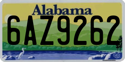 AL license plate 6AZ9262