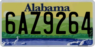 AL license plate 6AZ9264