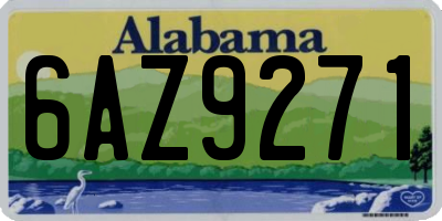 AL license plate 6AZ9271