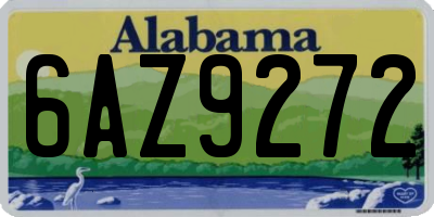 AL license plate 6AZ9272