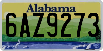 AL license plate 6AZ9273