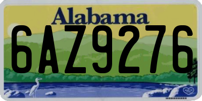 AL license plate 6AZ9276