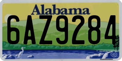 AL license plate 6AZ9284