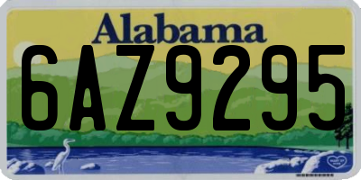 AL license plate 6AZ9295