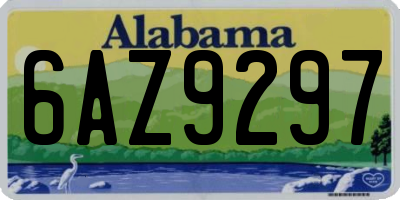 AL license plate 6AZ9297
