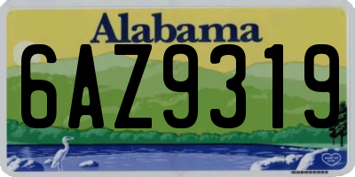 AL license plate 6AZ9319