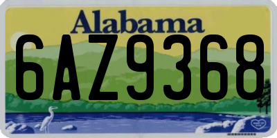 AL license plate 6AZ9368