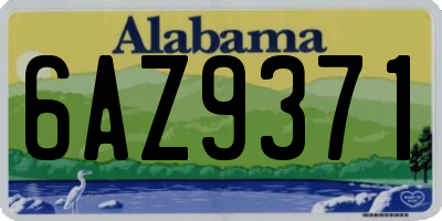 AL license plate 6AZ9371