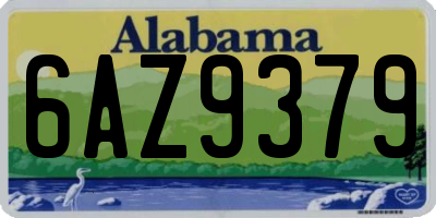 AL license plate 6AZ9379