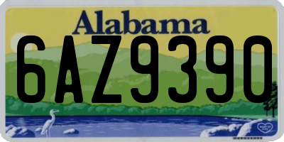 AL license plate 6AZ9390