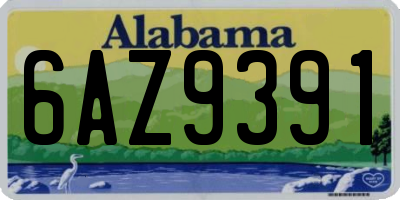 AL license plate 6AZ9391