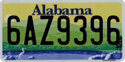 AL license plate 6AZ9396