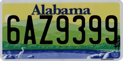 AL license plate 6AZ9399