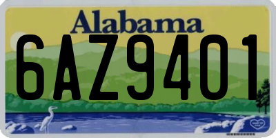 AL license plate 6AZ9401