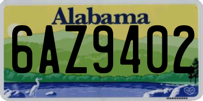 AL license plate 6AZ9402