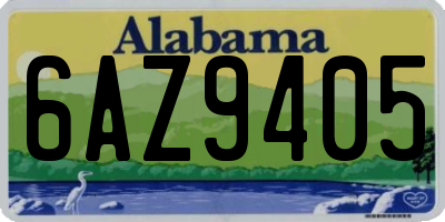 AL license plate 6AZ9405