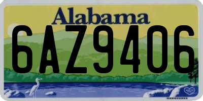 AL license plate 6AZ9406