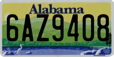 AL license plate 6AZ9408