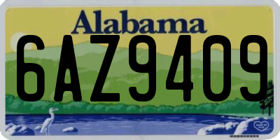 AL license plate 6AZ9409