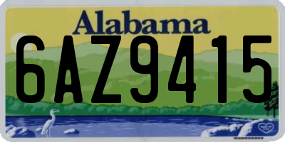 AL license plate 6AZ9415
