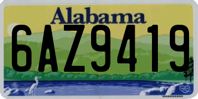 AL license plate 6AZ9419