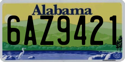 AL license plate 6AZ9421