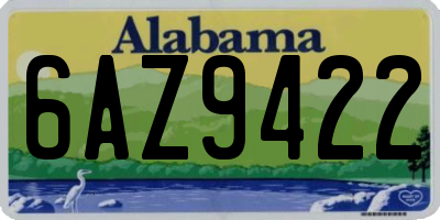AL license plate 6AZ9422