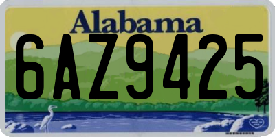 AL license plate 6AZ9425