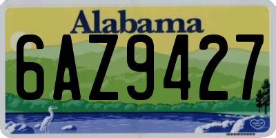 AL license plate 6AZ9427