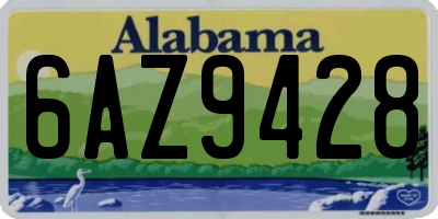 AL license plate 6AZ9428