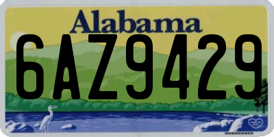 AL license plate 6AZ9429