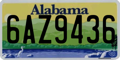 AL license plate 6AZ9436