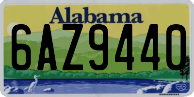 AL license plate 6AZ9440