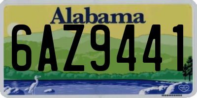 AL license plate 6AZ9441