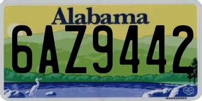 AL license plate 6AZ9442