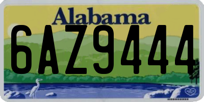 AL license plate 6AZ9444