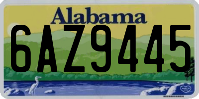 AL license plate 6AZ9445