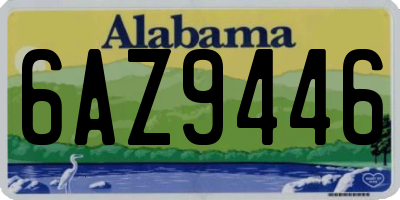 AL license plate 6AZ9446
