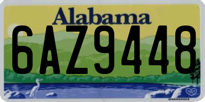 AL license plate 6AZ9448