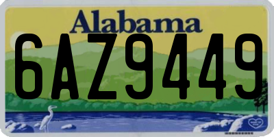 AL license plate 6AZ9449
